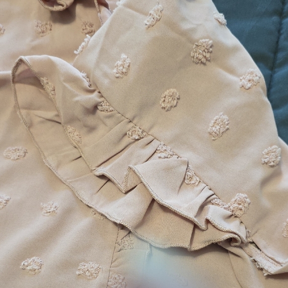 SHEIN Pink Ruffle Blouse - Picture 6 of 8